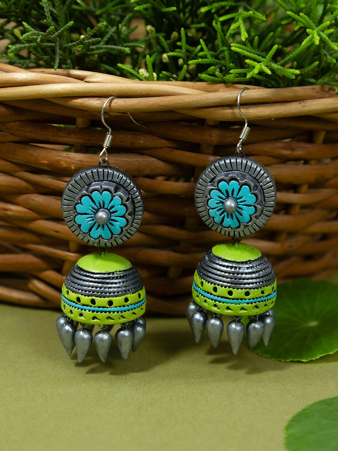 Handmade Terracotta Jhumka Earrings